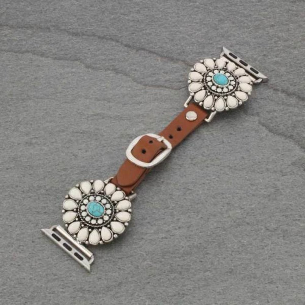 Large Western Style Apple Watch Leather Bands